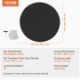 VEVOR Ersatz-Trampolinmatte Sprungmatte passend für 457 cm Rahmen, universelle Sprungmatte  verstärkte UV-beständige Matte mit Federwerkzeug und langlebigen V-Ringen, passend für 16,5 cm Federlänge