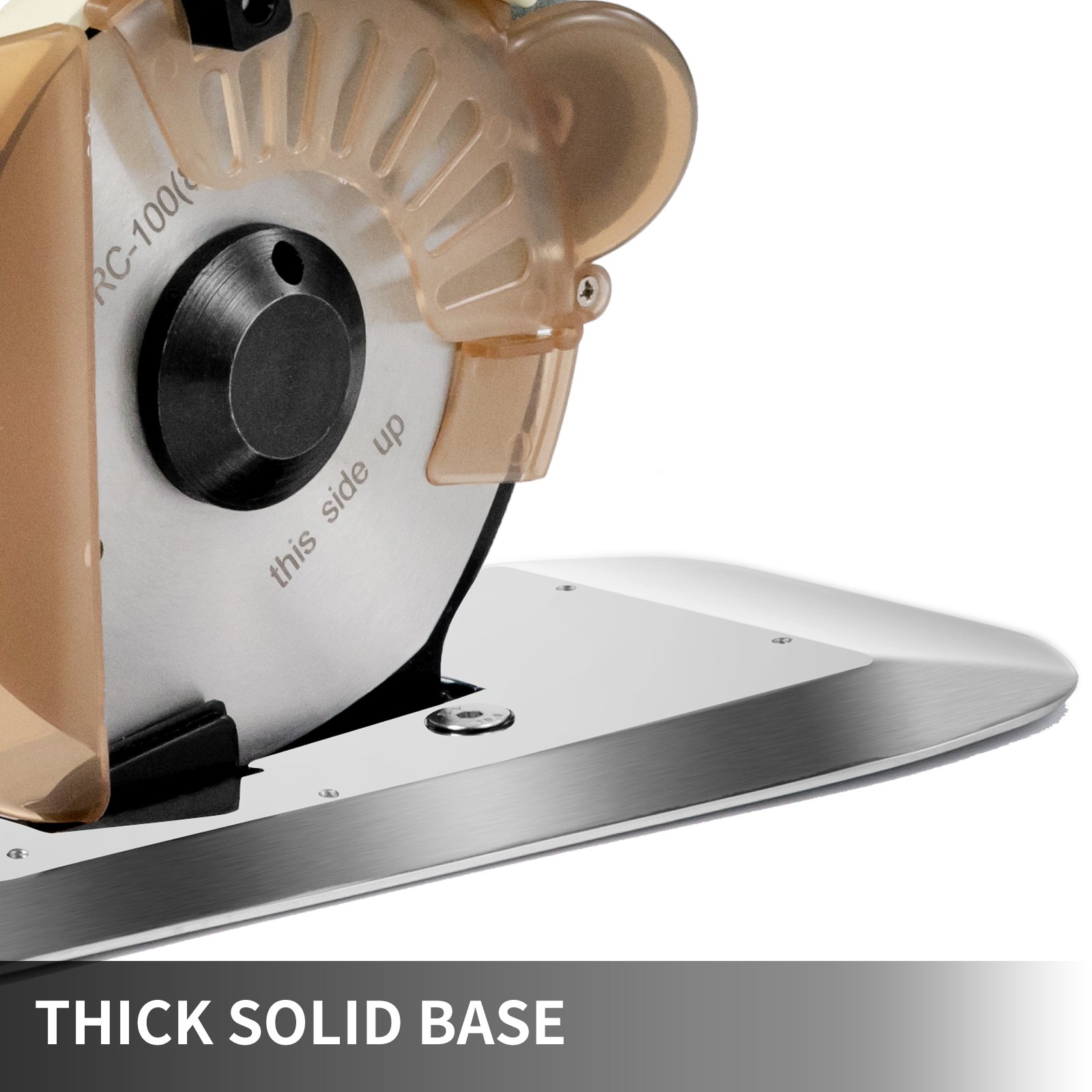 VEVOR Elektrischer Tuchschneider 100 mm Rotary Klingenstoff Schneidemaschine mit Klinge für Baumwolle Wolle Leinen Leder usw.