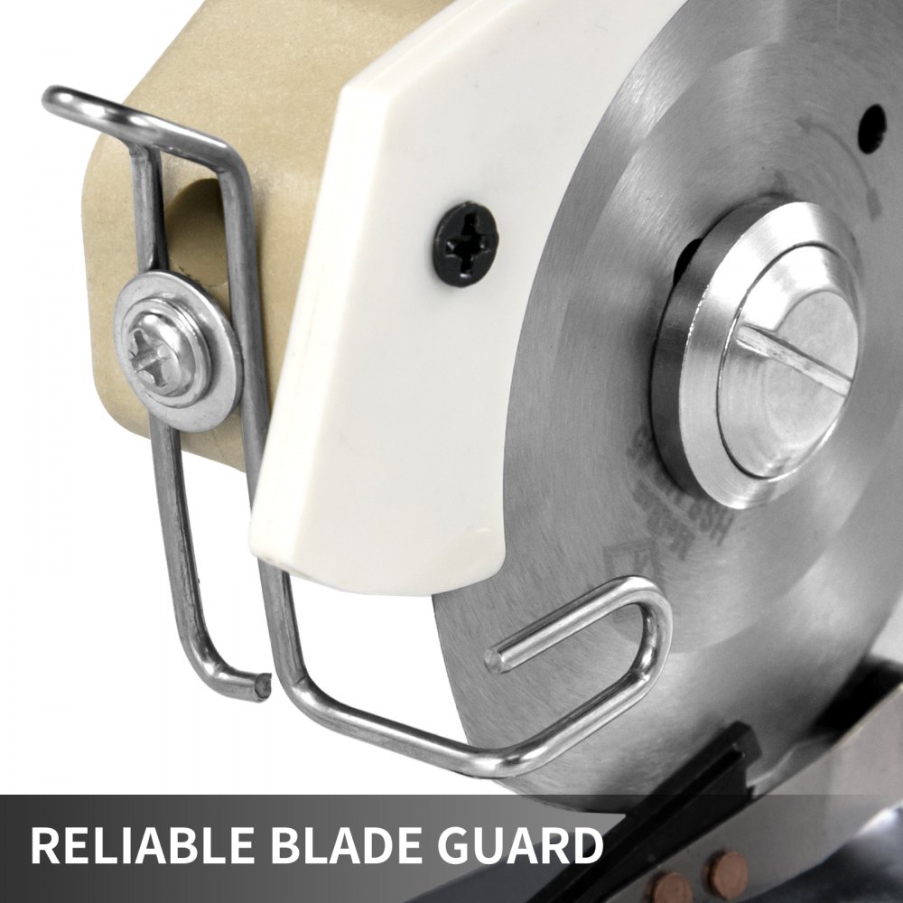 VEVOR Elektrischer Tuchschneider 65 mm Rotary Klingenstoff Schneidemaschine für Baumwolle Wolle Leinen Leder usw.