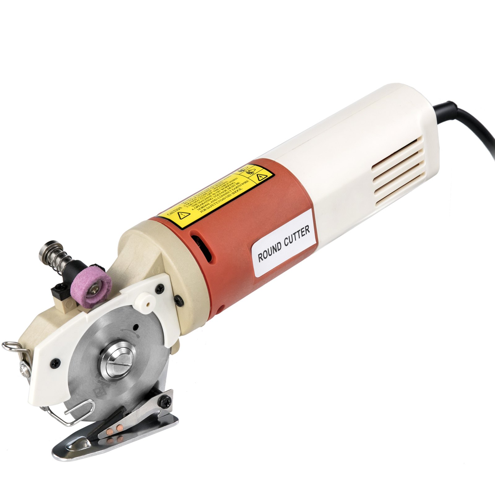 VEVOR Elektrischer Tuchschneider 65 mm Rotary Klingenstoff Schneidemaschine für Baumwolle Wolle Leinen Leder usw.