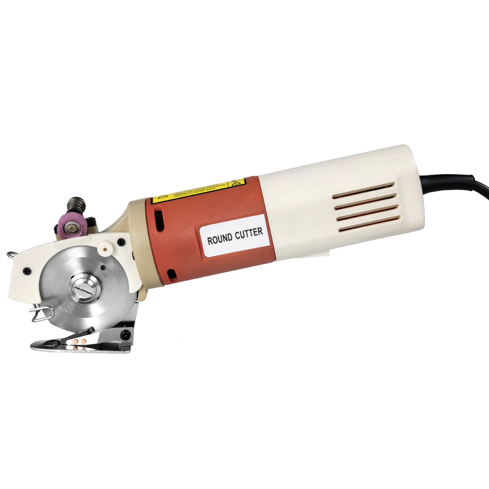 VEVOR Elektrischer Tuchschneider 65 mm Rotary Klingenstoff Schneidemaschine für Baumwolle Wolle Leinen Leder usw.