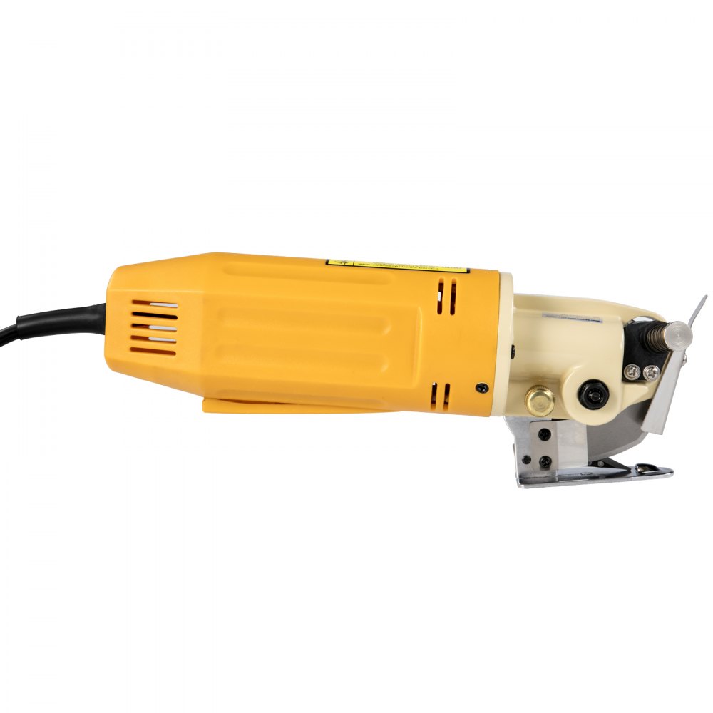 VEVOR Elektrischer Tuchschneider 70mm Rotary Klingenstoff Schneidemaschine mit Klinge für Baumwolle Wolle Leinen Leder usw