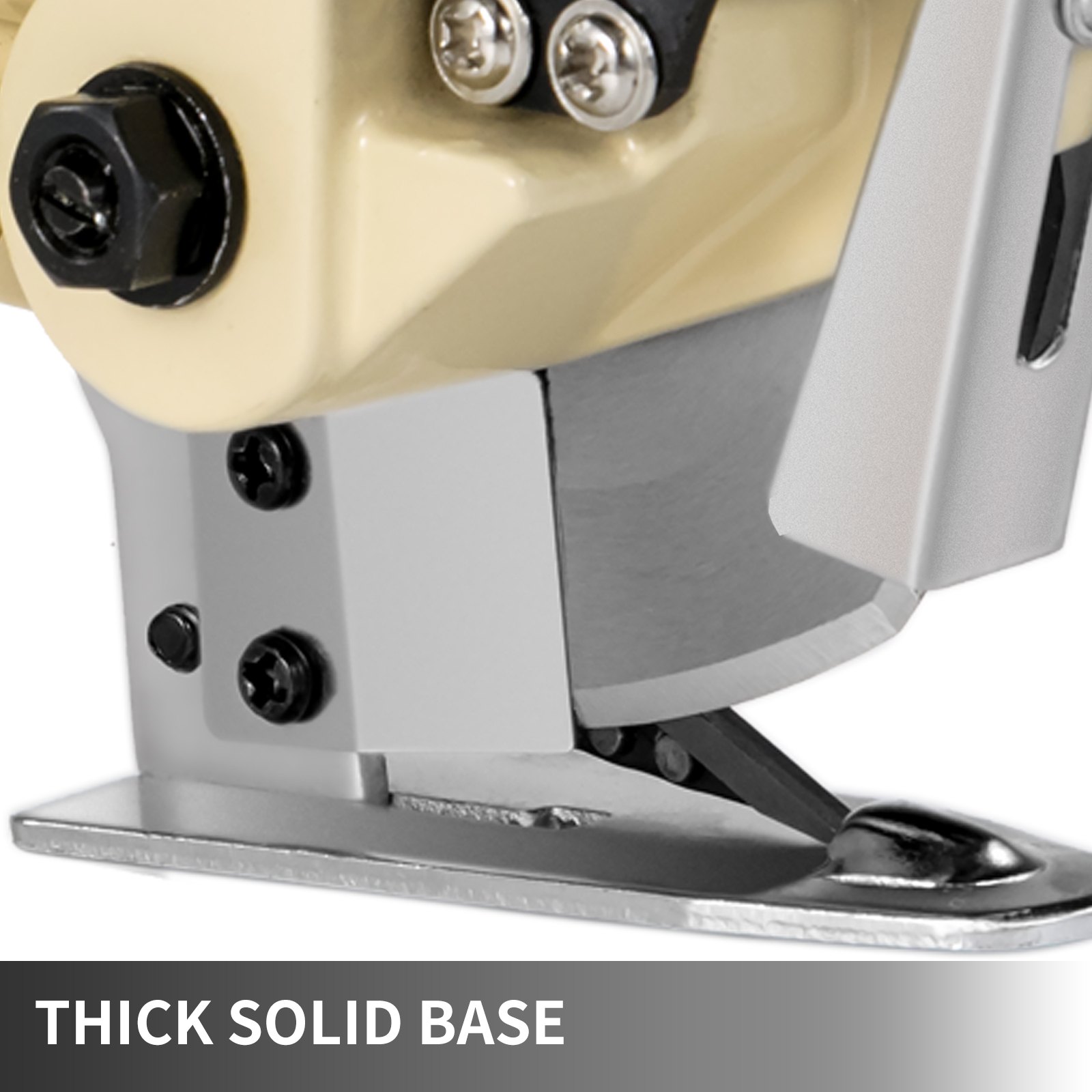 VEVOR Elektrischer Tuchschneider 70mm Rotary Klingenstoff Schneidemaschine mit Klinge für Baumwolle Wolle Leinen Leder usw