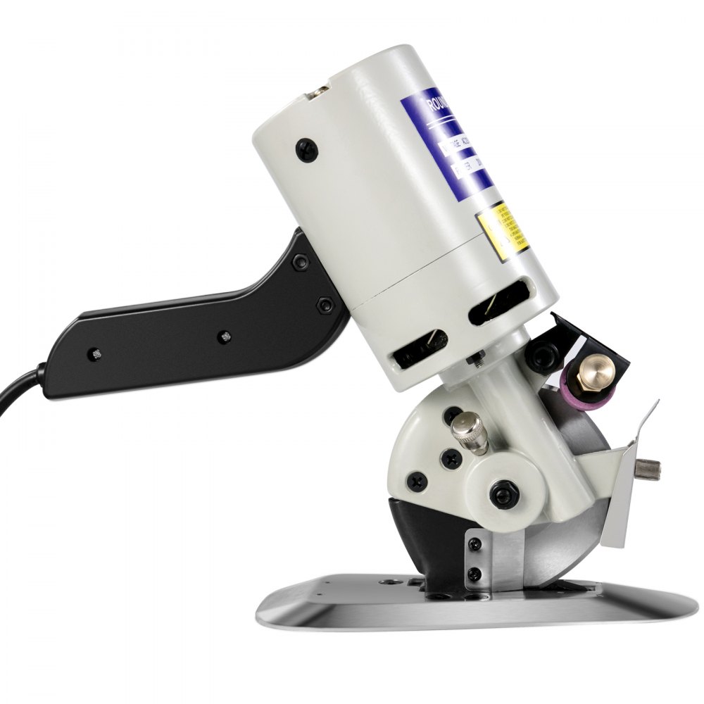 VEVOR 90 mm Elektrischer Rotationsschneider 220 V Elektrischer Tuchschneider  Rotary Klingenstoff Schneidemaschine zum Zuschneiden von Kleidung