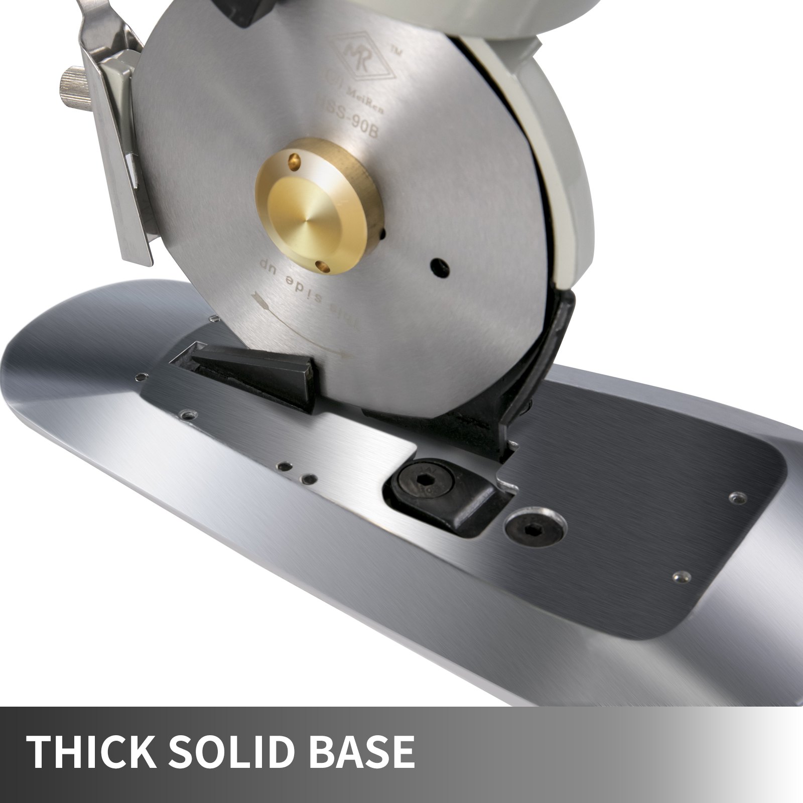 VEVOR 90 mm Elektrischer Rotationsschneider 220 V Elektrischer Tuchschneider  Rotary Klingenstoff Schneidemaschine zum Zuschneiden von Kleidung