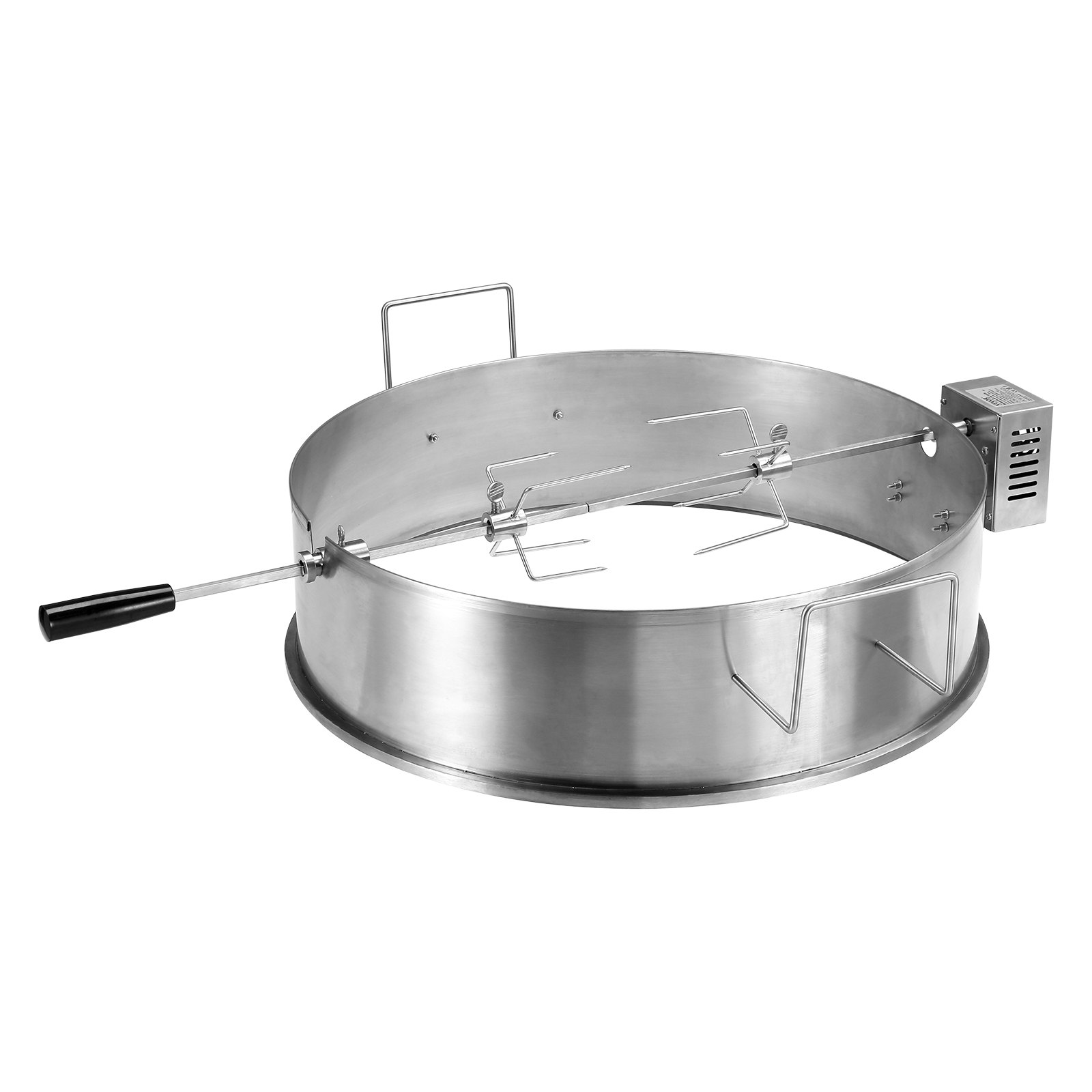 VEVOR BBQ Rotisserie Ringsatz 56cm Drehspieß Edelstahl Drehgril Holzkohlegrill