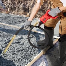 VEVOR Hand-Betonrüttler, 960 W elektrischer Rüttler 4000 U/min, elektrisches Betonrüttlerwerkzeug mit 2 m Schaftstange, tragbarer Bleistift-Zementrüttler zum Entfernen von Luftblasen und Mischen von Beton