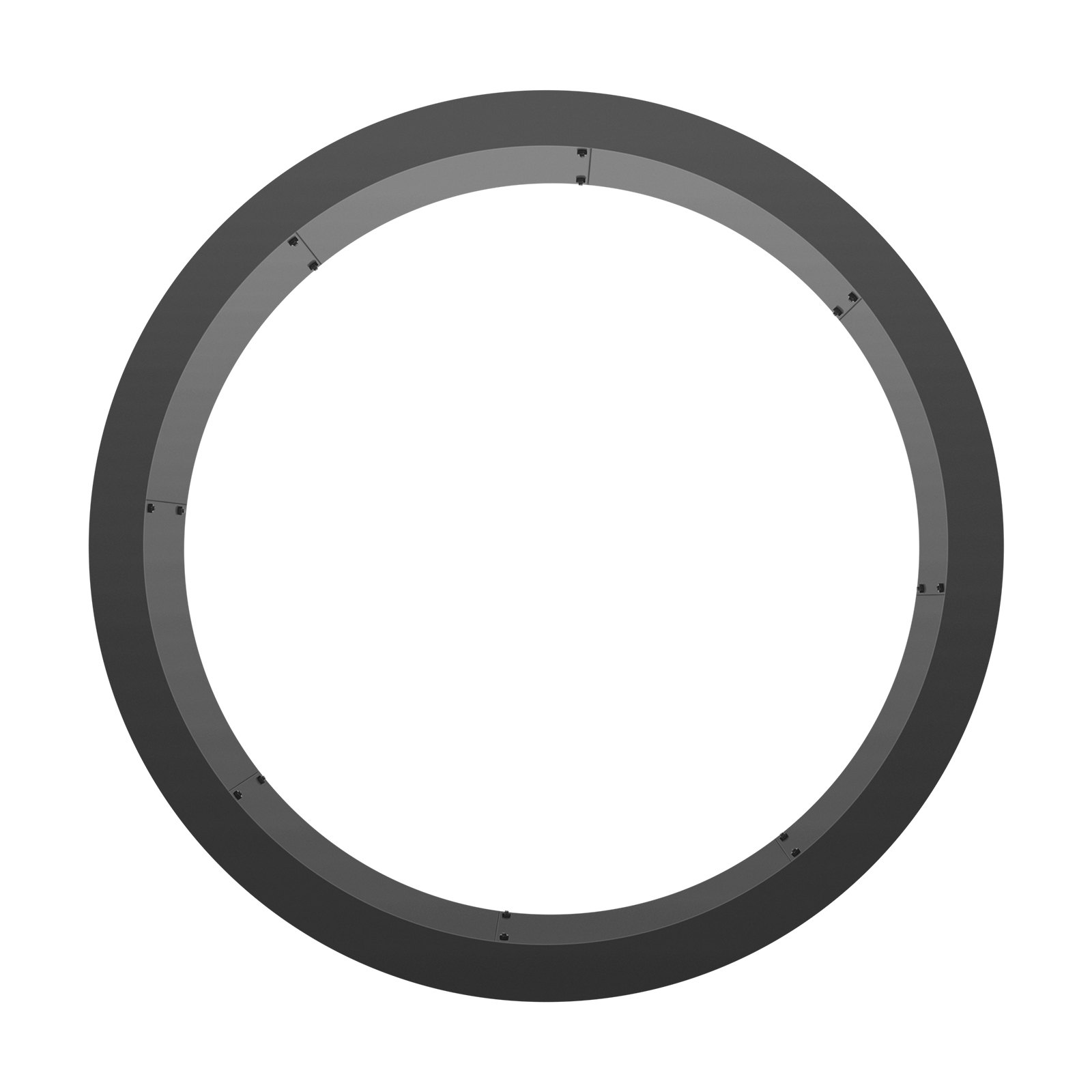 VEVOR Feuerstellenring, 40 Zoll Außendurchmesser/36 Zoll Innendurchmesser, 10 Zoll Höhe, 2,5 mm dicker Feuerstelleneinsatz, robuste Auskleidung aus Karbonstahl, DIY-Lagerfeuerring über oder im Boden, für Camping im Freien, Lagerfeuer