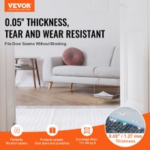 VEVOR Teppichschutz für Haustiere, 61 x 1,83 m, kratzfester PVC-Katzenteppichschutz für den Türrahmen, rutschfeste Katzenkratzschutzmatte, leicht zuschneidbarer Kunststoff-Teppichkratzstopper