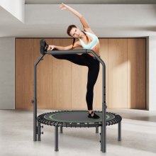 VEVOR Mini-Fitness-Trampolin Trainingstrampolin Erwachsene 1027mm 150kg Griff