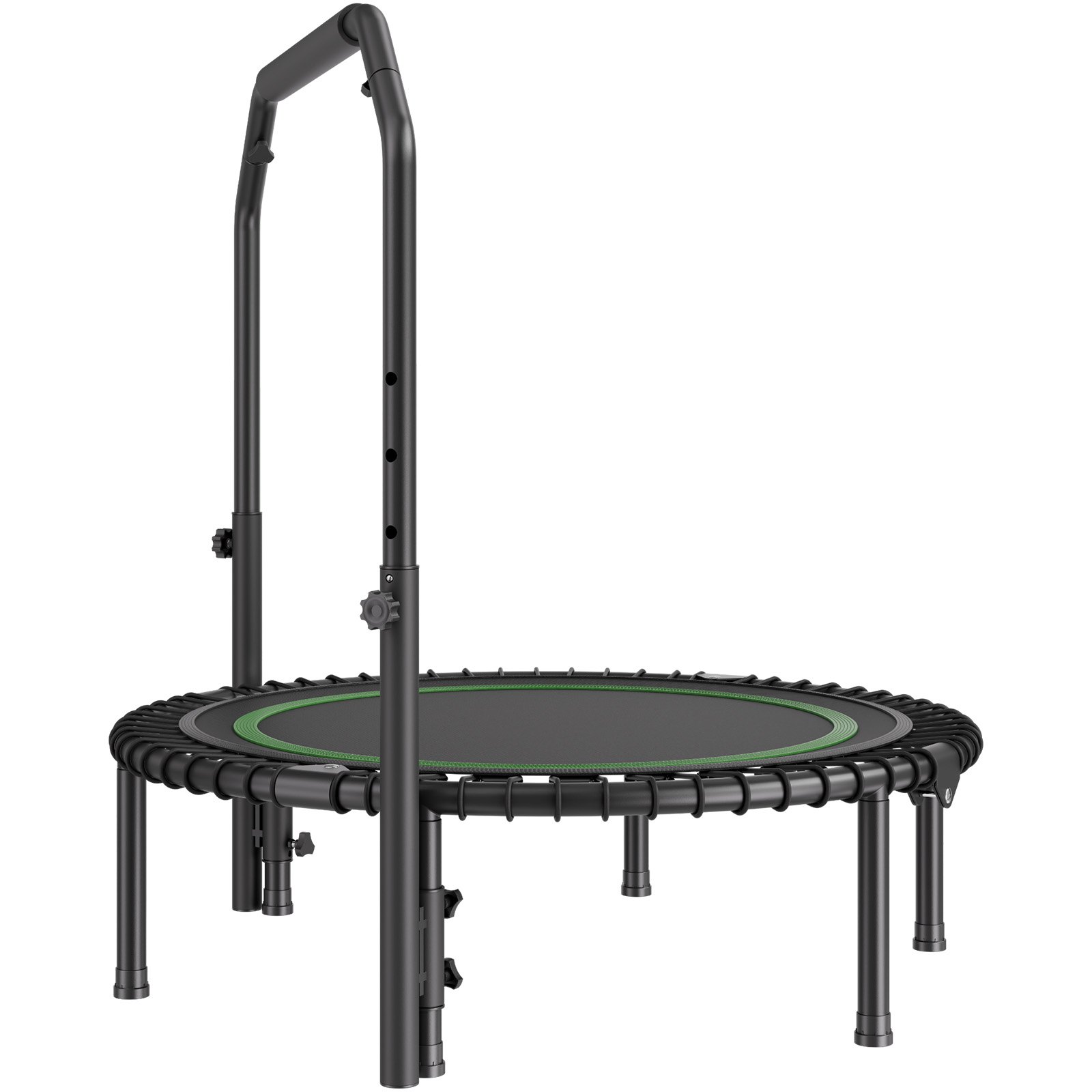 VEVOR Faltbares Mini-Trampolin Fitness-Rebounder 1027 mm, 150 kg belastbares Tainingstrampolin, Rebounder Sport Trampolin Mini-Trampolin Gartentrampolin mit 4-stufig höhenverstellbarem Schaumstoffgriff
