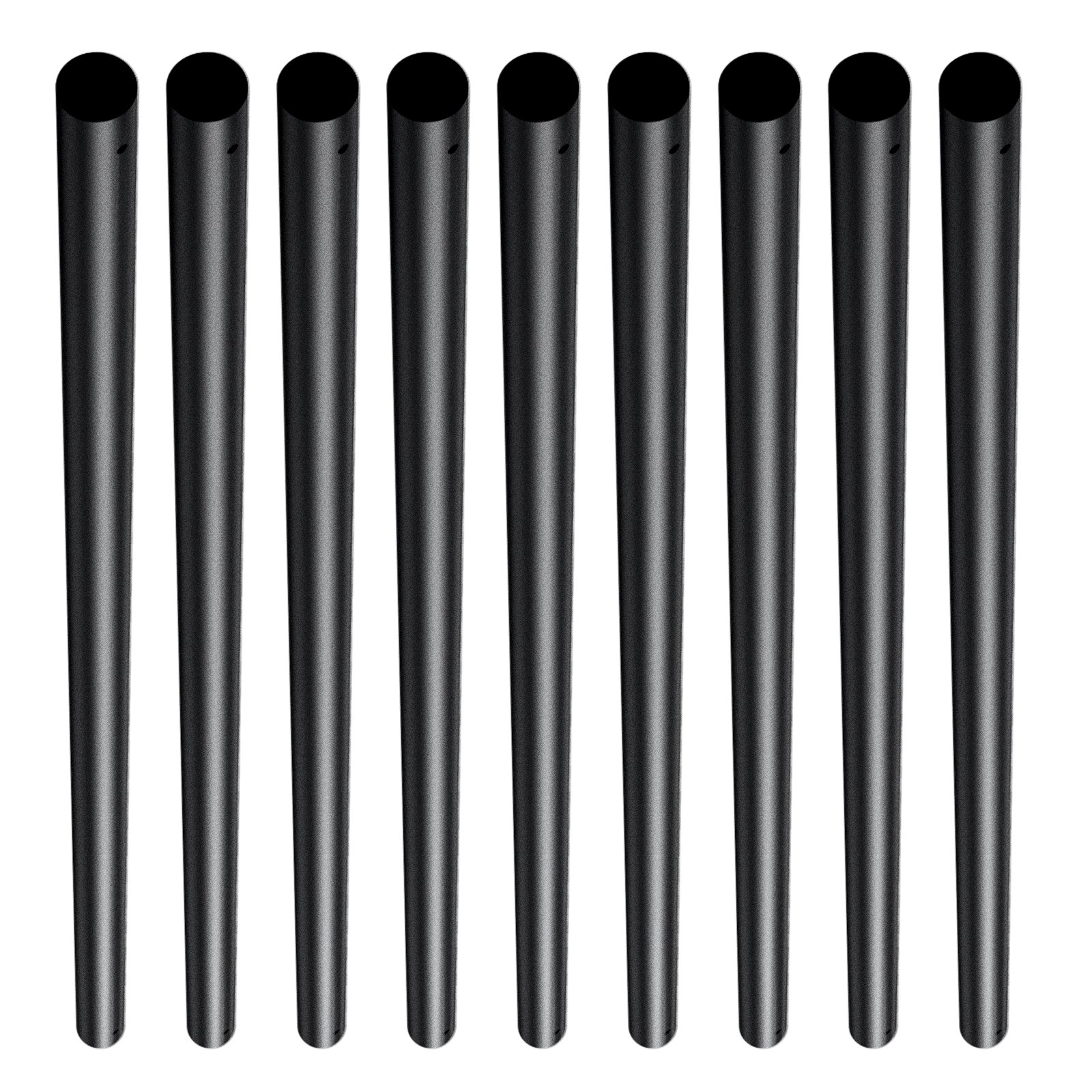 VEVOR Metallbaluster für Treppen, 19 x 19 x 810 mm lang, dekorative Aluminium-Geländerstäbe, 101er-Packung Deckbaluster mit Schrauben, klassisches hohles Deckgeländer