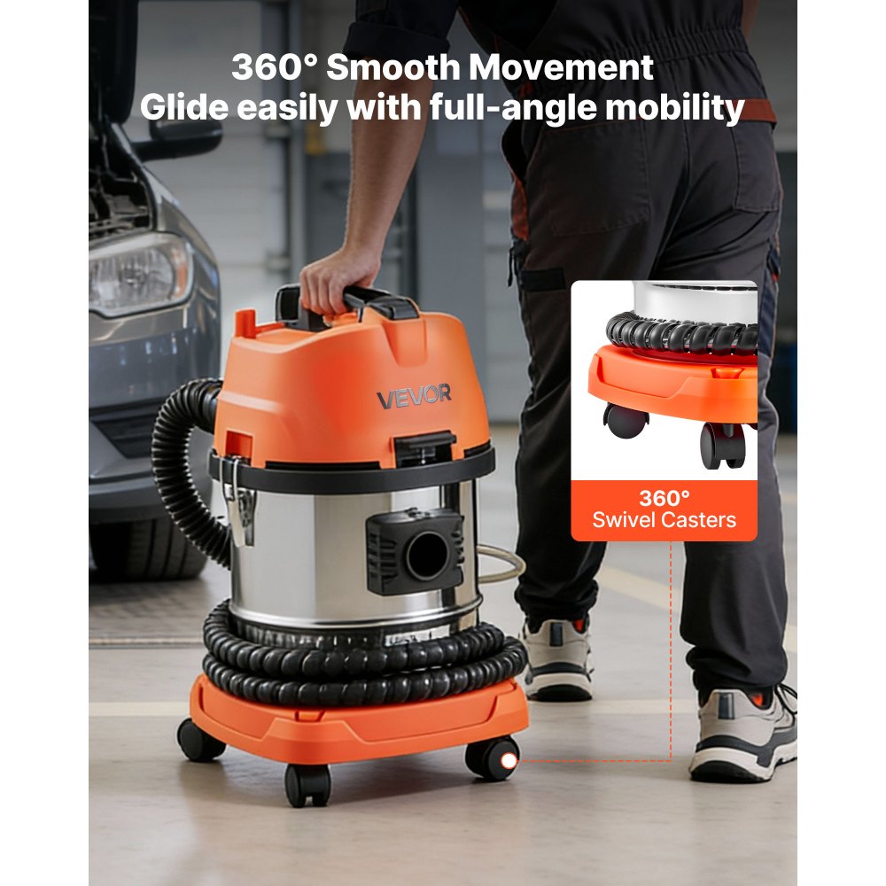 VEVOR Walnuss Strahlgerät, 13 L, 1200 W, Mobiles Sandstrahlgerät zur Entkohlung von Ansaugkrümmern & Ventilen, Sandstrahlmaschine – mit 2,5 kg Walnussschalen-Strahlmittel & 23 Adaptern