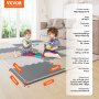 VEVOR Puzzle-Bodenspielmatte Schaumstoff EVA-Fliesen 16 tlg 315x315mm Spielmatte