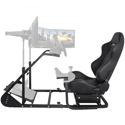 VEVOR RS6 Racing Simulator Cockpit-Gaming-Stuhl mit Ständer Carbon Steel Dynamic