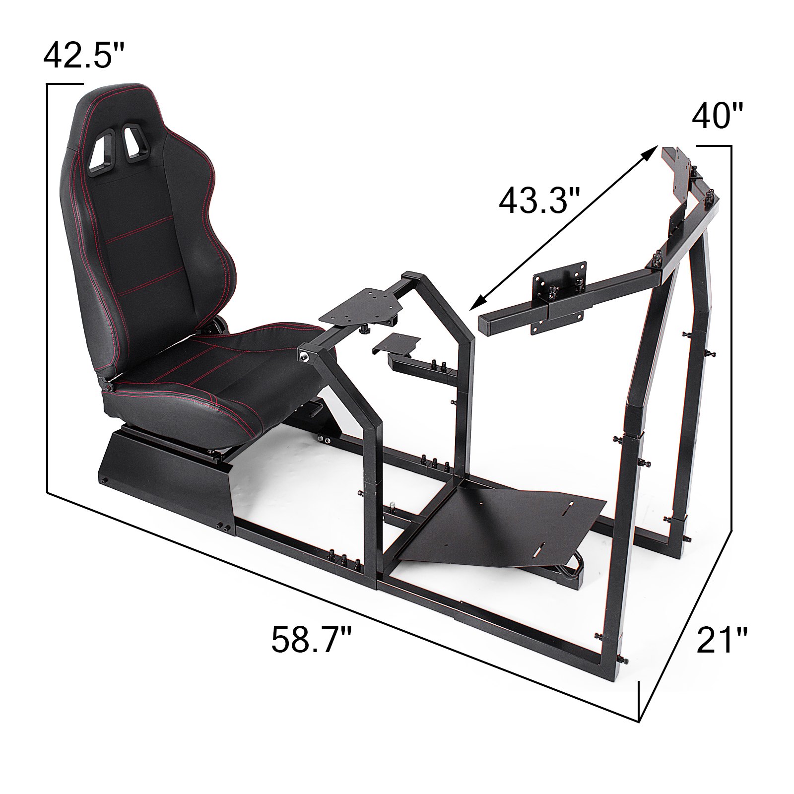 Gta-f Rennen Simulator Cockpit Gaming Chair Mit Ständer Schwerlast Robust Stabil