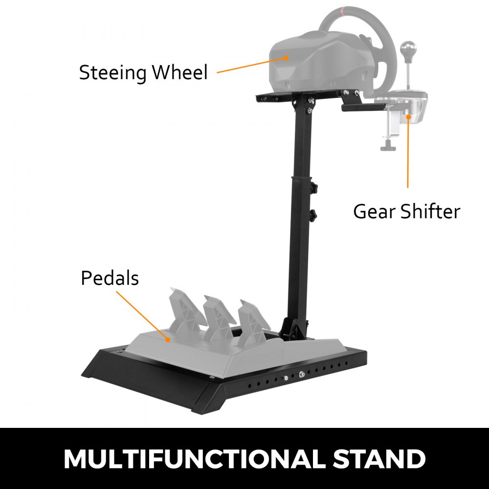VEVOR Racing Wheel Stand Höhenverstellbares Fahrsimulator-Cockpit Passend für das Logitech G25 G27 G29 G920 Racing Wheel Stand Kit