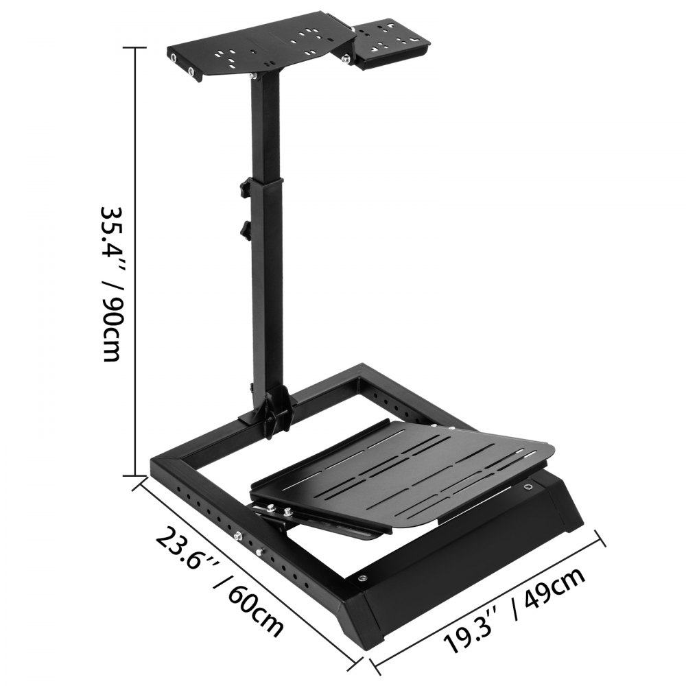 VEVOR Racing Wheel Stand Höhenverstellbares Fahrsimulator-Cockpit Passend für das Logitech G25 G27 G29 G920 Racing Wheel Stand Kit