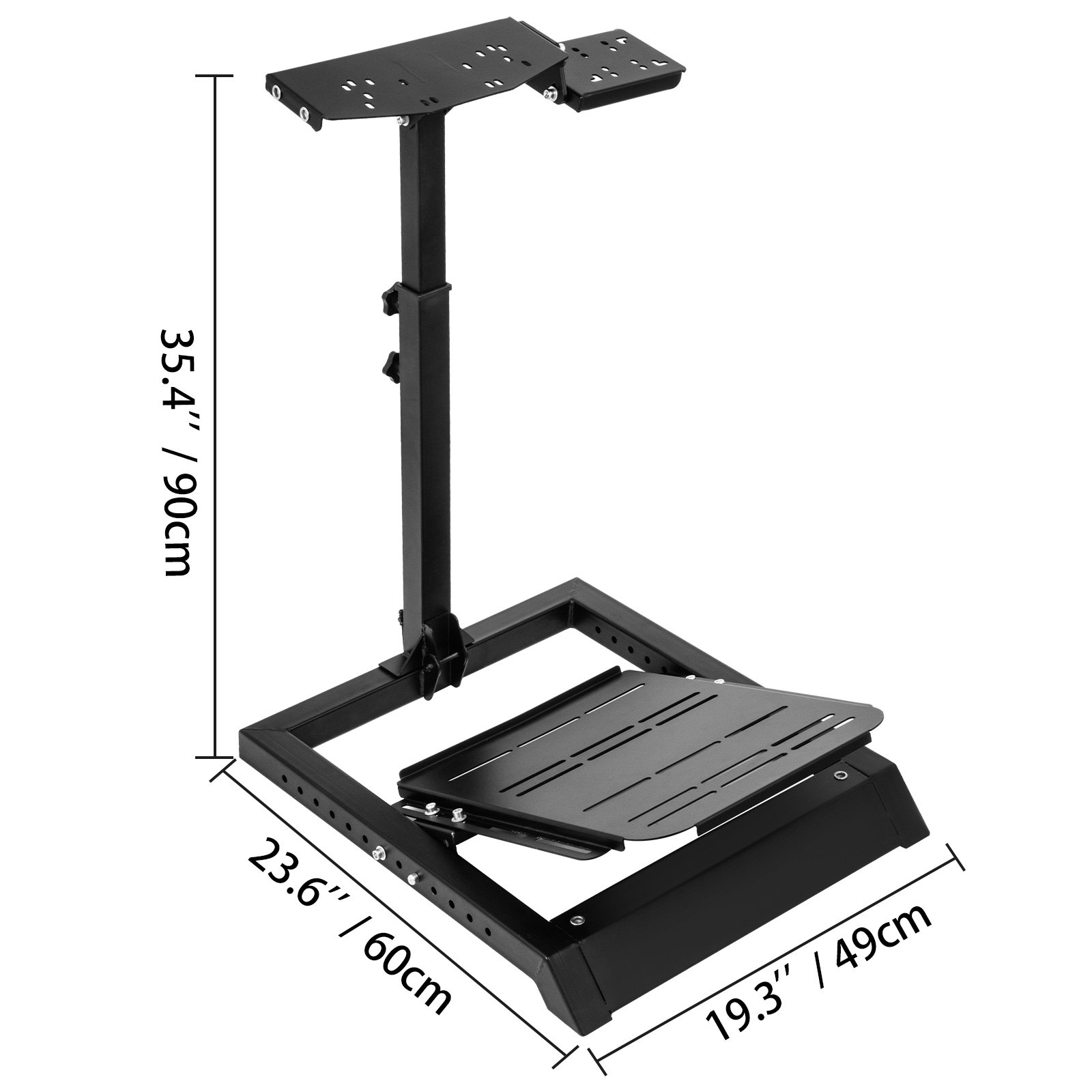 VEVOR Racing Wheel Stand Höhenverstellbares Fahrsimulator-Cockpit Passend für das Logitech G25 G27 G29 G920 Racing Wheel Stand Kit