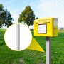 VEVOR Briefkastenpfosten, 109,5 cm hoher Briefkastenständer, pulverbeschichtetes Briefkastenpfosten-Set, Pfostenständer aus Q235-Stahl, oberflächenmontierter Pfosten für Gehweg- und Straßenrandkanten