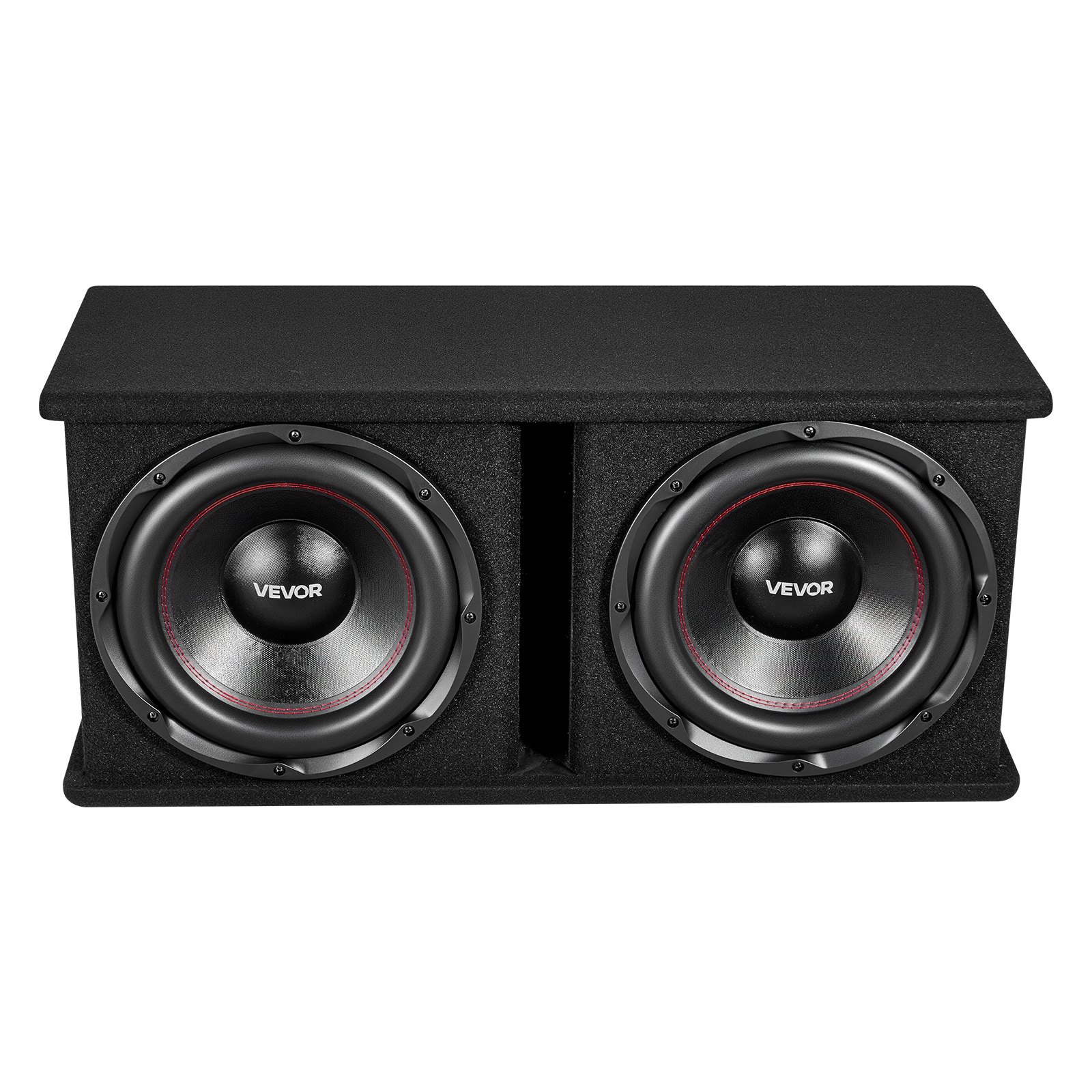 VEVOR Auto Subwoofer Set mit Bestücktem Gehäuse 305 mm, Dual-Subwoofer- und Verstärkerpaket 1200 W RMS, mit Separatem Verstärker & Verkabelungssatz, Leistungsstarkes Car Audio Soundsystem