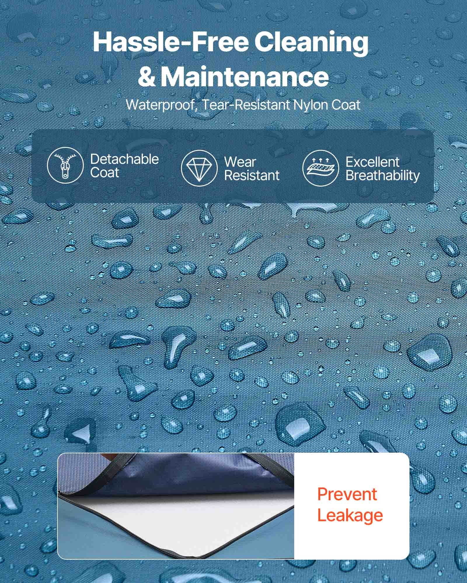 VEVOR Pflegematratze, 158 kg Tragkraft, medizinische Schaumstoffmatratze, wasserdicht, für die Behandlung von Dekubitus in Pflegeheimen & der häuslichen Pflege, 2030x914x153 mm