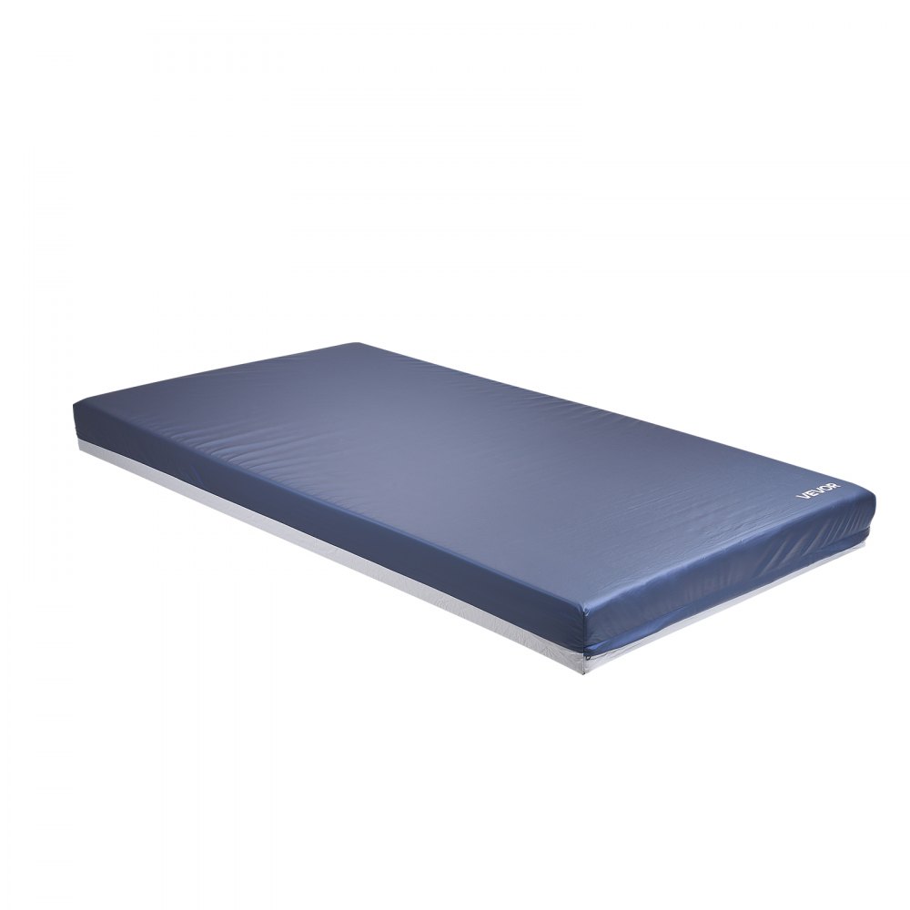 VEVOR Hospital Bed Mattress, 295 kg Load, Long Term Care Pressure Redistribution Medical-Grade Dual Layer Foam Mattress, Waterproof for Bedsore Treatment Nursing Home & Home Care, 1067 x 2030 x 153 mm