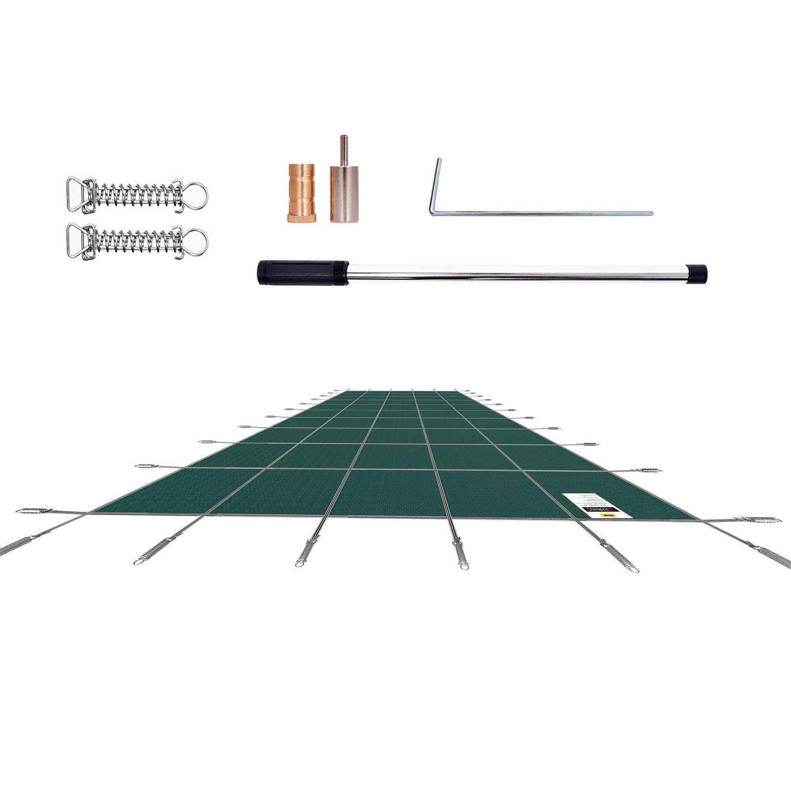 VEVOR Rechteckige Schwimmbadabdeckung 5,5X10,9M für alle Arten von Pools wie Haus, Garten, Hotel, Technik, um Ihren Pool besser zu schützen Grün Winter Outdoor geeignet