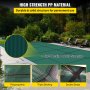 VEVOR Rechteckige Sicherheitsnetz-Schwimmbadabdeckung 6,1 x 12,2 m Grün Winter Outdoor