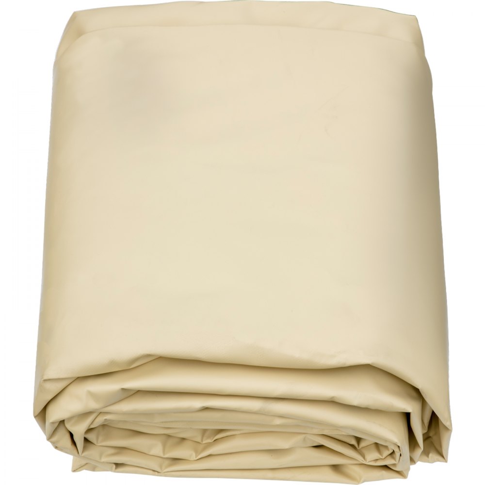 VEVOR Pool Abdeckplane Winterabdeckplane kreisförmig 4,5 m Poolüberdachung Beige