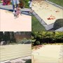 Vevor Pool Abdeckplane Rechteckig Winterabdeckplane 4x7m Poolüberdachung Beige
