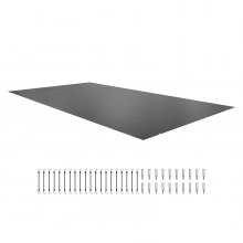 VEVOR Pool Abdeckplane Rechteckig 4 x 8 m Schwimmbadabdeckung, wasserdicht Holzkohle-Farbe Abdeckplane für Pool, Schmutzabweisende Winterabdeckplane Rechteck Poolplane, PVC-Material Poolabdeckung