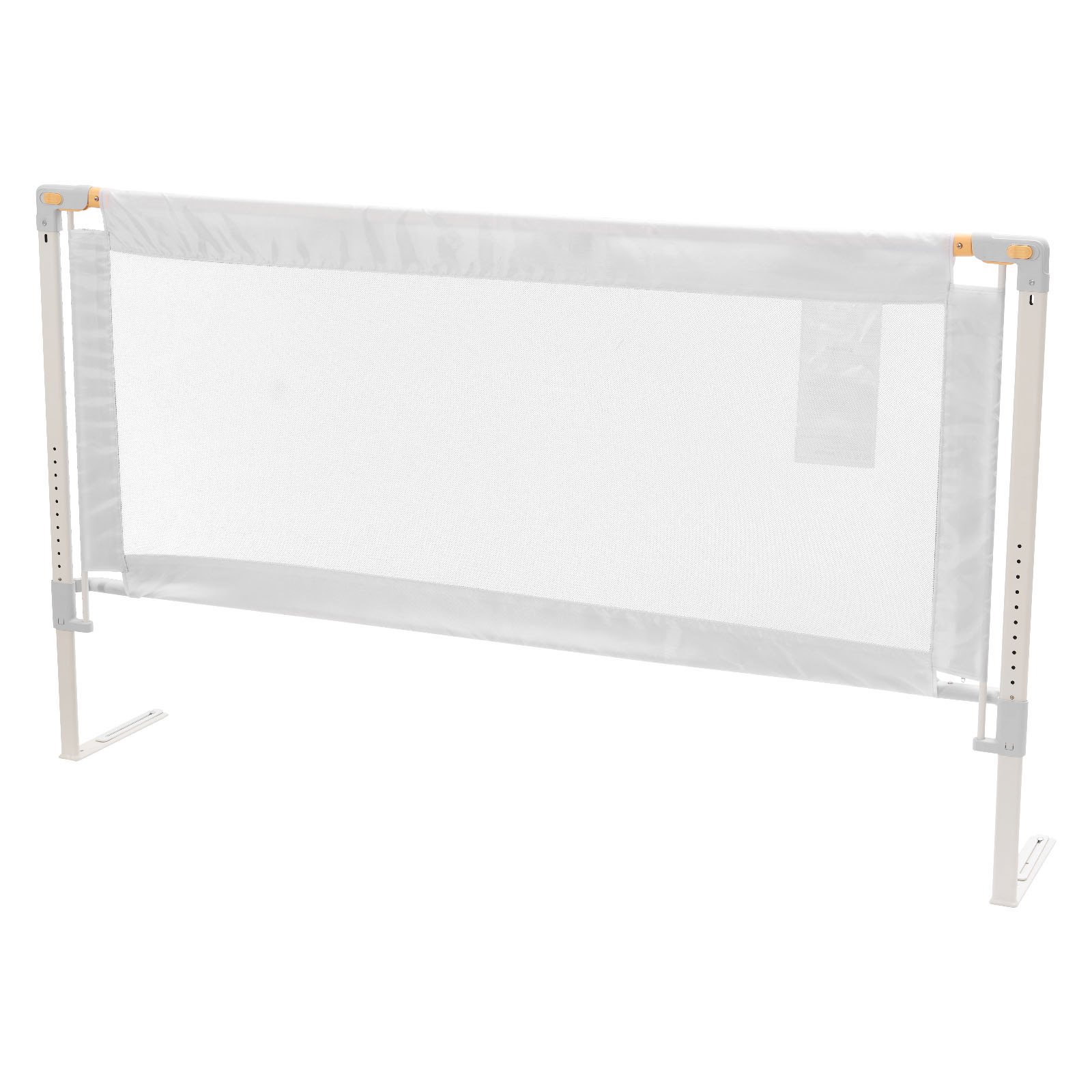 VEVOR Bettgitter, Bettschutzgitter mit verstärktem Eisenrohr und Oxford-Stoff, höhenverstellbares Kinderbettgitter, Kinderbettschutzgitter, Rausfallschutz für Kinderbett, Etagenbett, 150 x 68-89 cm