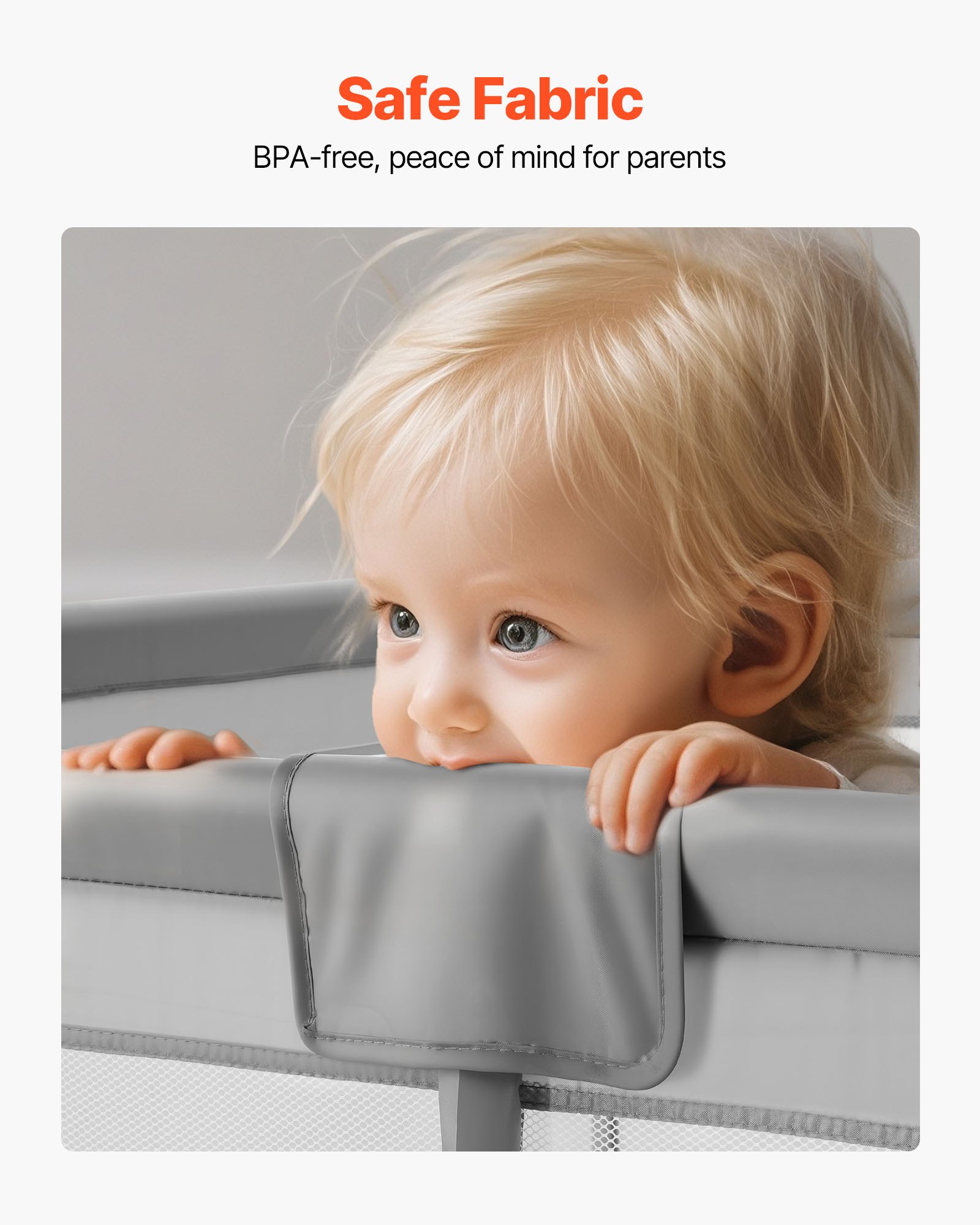 VEVOR Baby-Laufstall, 2000x1785 mm, Spielstall für Kleinkinder, Spielplatz für drinnen & draußen, Sicherheits-Aktivitätszentrum mit 50 Ozeanbällen, Tür mit Reißverschluss & atmungsaktivem Netz