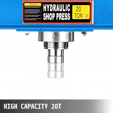 VEVOR Werkstattpresse Hydraulikpresse Presse 20t mit Manometer und Pumpe Ce