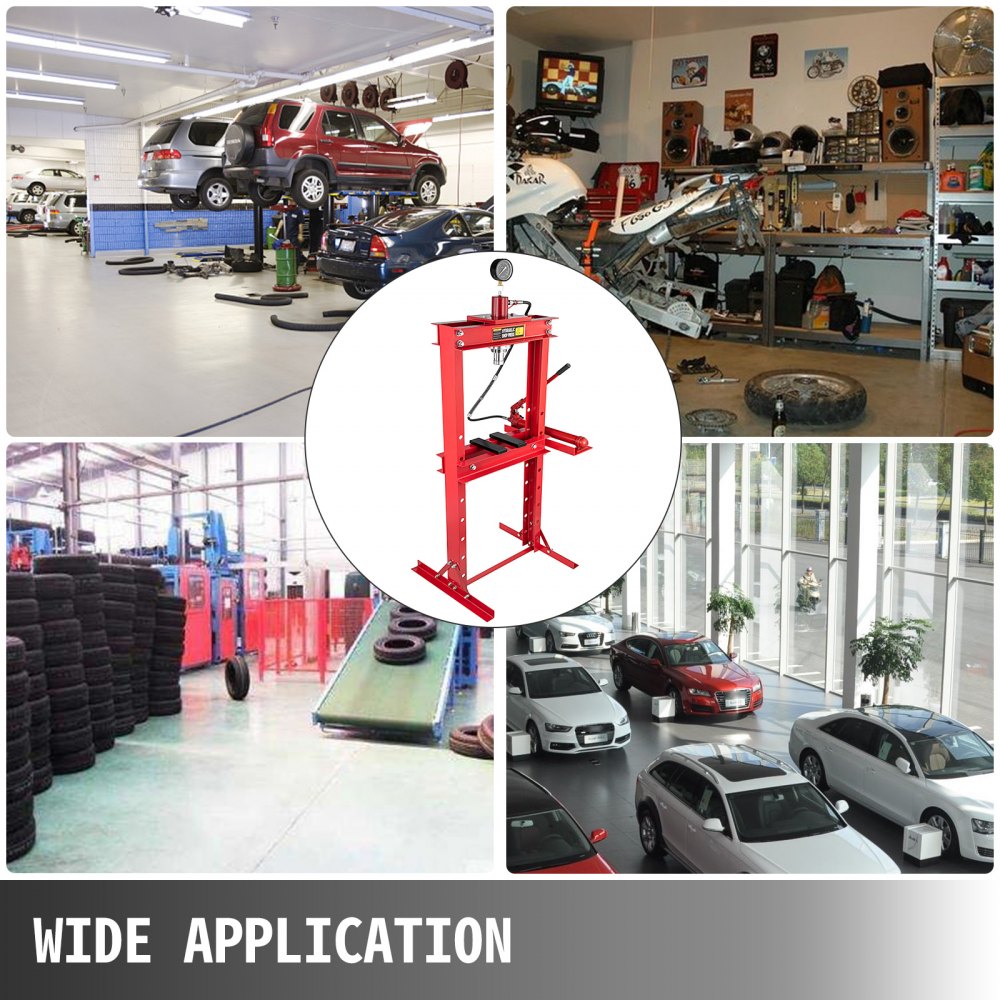 Werkstattpresse Hydraulikpresse Presse 20t Mit Manometer Und Pumpe Ce