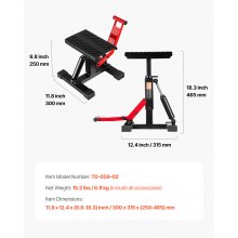 VEVOR Dirt Bike Lift Stand 544kg Einstellbare Hydraulische Motorrad Lift Jack