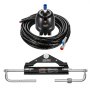 VEVOR 150 PS hydraulisches Außenborder-Lenkset, hydraulisches Bootslenksystem mit 342,9 mm Lenkrad, Steuerpumpe, Hydraulikzylinder und zwei 7924,8 mm Schläuchen für Einzelstation-Einmotorboote