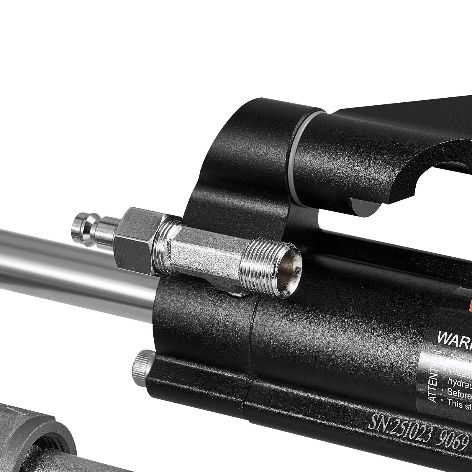 VEVOR Hydraulisches Außenborder-Lenkset, 150 PS, Marine-Bootshydrauliklenksystem, mit 6,9 MPa Steuerpumpe, Zweiwege-Sperrzylinder & 7,9 m langen Schläuchen, für Einzelsteuerstand, Einzelmotor