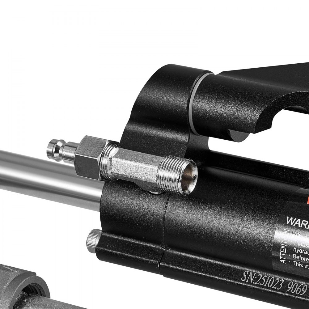 VEVOR Hydraulic Steering Kit, 150 HP, Marine Boat Hydraulic Steering System, with 6.9 MPa/1000 psi Helm Pump, Two-Way Lock Cylinder, and 6 m High-Strength Hoses, for Single Station, Single-Engine Use