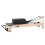 VEVOR Pilates Reformer 2.4 m Pilates Machine 181 kg Capacity Rubberwood, for Home Use and Gym Workout, with Jump Board, Springs, Sitting Box, and Adjustable Headerest, for Advanced Beginners Users