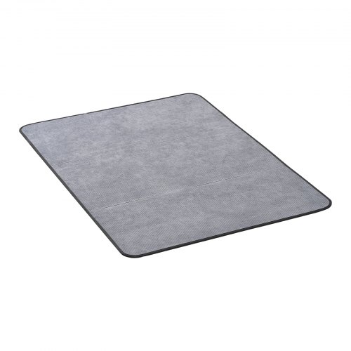 VEVOR Stuhlmatte Bodenschutzmatte (1225 x 915 x 5 mm) Bürostuhlmatte für Hartböden, Stuhlteppich für Rollstuhl, Cord-Oberfläche, sanftes Gleiten unter