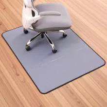 VEVOR Stuhlmatte Bodenschutzmatte (1225 x 915 x 5 mm) Bürostuhlmatte für Hartböden, Stuhlteppich für Rollstuhl, Cord-Oberfläche, sanftes Gleiten unter dem Schreibtischteppich für Heimbüro (grau)