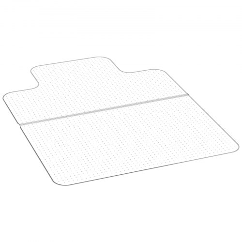 VEVOR Stuhlmatte Stuhlteppich (1230 x 914 mm) Bürostuhlmatte für kurzflorige Teppichböden, Bodenschutzmatte aus PVC mit Noppen, gleitet sanft unter