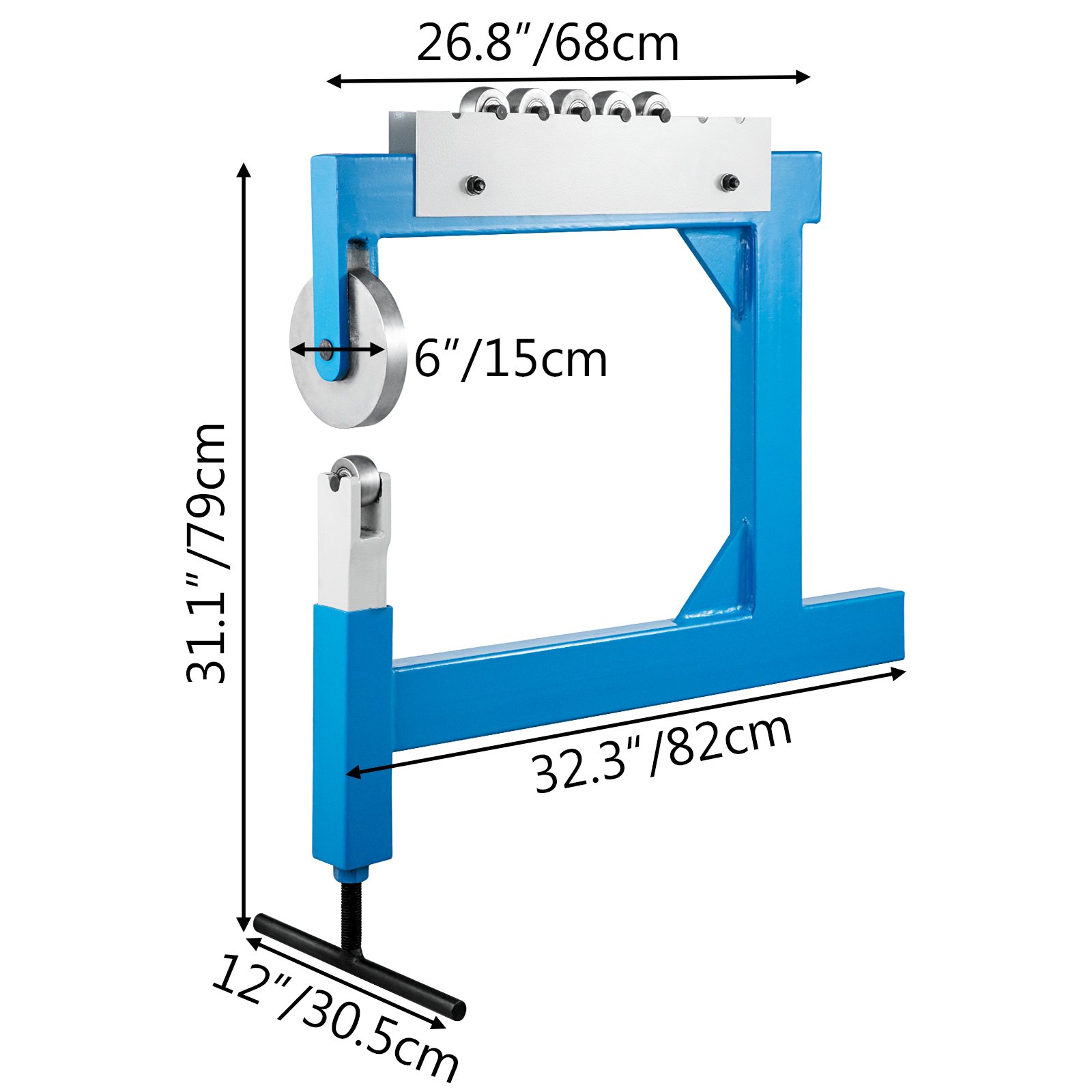 Rollenstreckmaschine English Wheel Blechbiegemaschine Metallverarbeitung 560 Mm