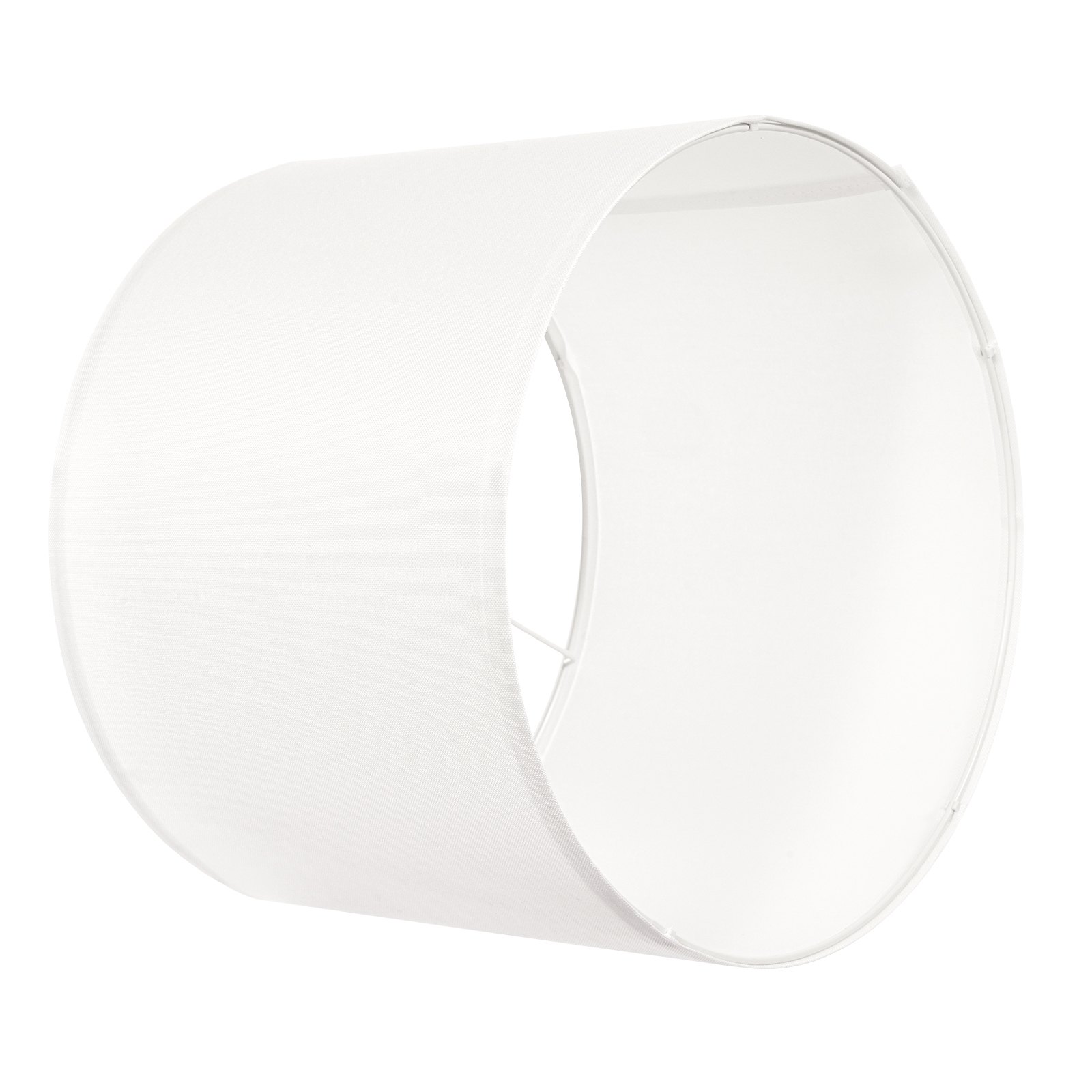 VEVOR Drum Lampshade 33 x 33 x 25 cm (top x bottom x height), 1 pc. Medium-sized replacement shade made of linen + PVC, lampshade for table lamps, floor lamps, pendant lights (cream white linen)