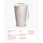 VEVOR Blumentopf, 2er Set, Großer konischer Pflanztopf 530 mm, Blumenkübel Steinfinish, Übertopf, Elegantes Design, Effizientes Drainagesystem, Für Veranda, Patio, Büros, Außen, Innen, Beige