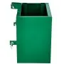 grüne VEVOR 3-Punkt-Ballastbox mit Befestigungsstiften und Aufbewahrungsrohren.