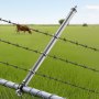 VEVOR Chain Link Fence Extensions, 18 Packs 695 mm Extension Height, Galvanized Post Extender for 32 to 38 mm Top of Fence, U Bracket, Barbed Wire Extend Arm for Privacy, Prevent Dogs Jumping Out