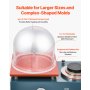 VEVOR Vakuum-Einbettgussmaschine 400 ml mit 3 CFM-Pumpe & Glocke & Präzisionsmanometer, Metallschmuckgusswerkzeug Vakuumgussmaschine zum Gießen von Schmuck und Schmelzen (28 x 28 cm) 290 W Leistung